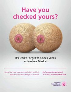 Campaña cáncer de mama Nesters Market